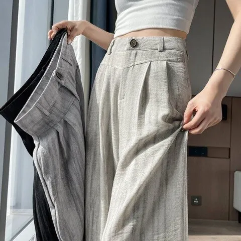 썸머와이드 쿨링팬츠 하이웨스트 오피넨여름팬츠