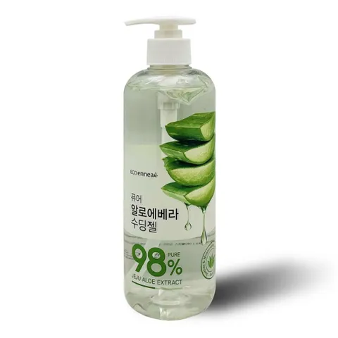 수분 충전 알로에 베라 젤 500ml 넉넉 용량 펌프형 무향 베이스 알로에젤 알로에수딩젤