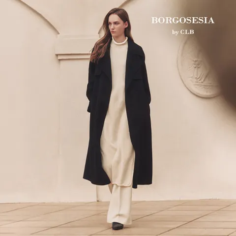 보르고세시아 24FW 핸드메이드 트렌치롱코트