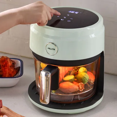 [MILLTH] 친환경 가정용 유리 글라스 에어프라이어 4.0L