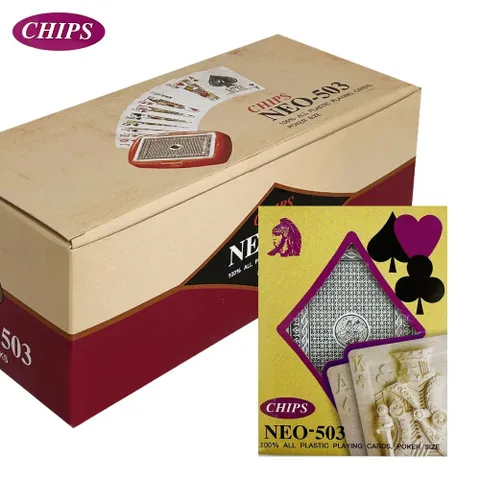 CHIPS 플레잉카드 x1박스(12개) 포커 원카드 보드게임 포카놀이 카드게임 카드놀이 원카드 포커