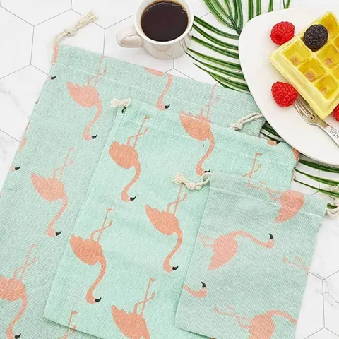 린넨 파우치 홍학 세트 캐리어 여행용 파우치 정리백 세면 구급약 가방정리 정리백 여행용