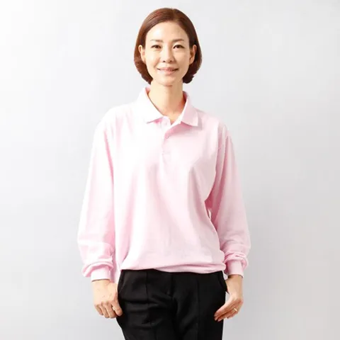 베이직 카라 긴팔티 2043198S 빅사이즈 여성
