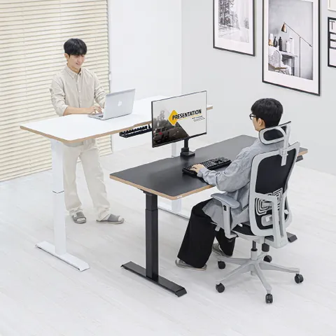 전동식 듀얼 모터 커스터마이징 모션 데스크 컴퓨터 책상 1600mm E2