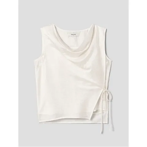 레이어드 카울넥 블라우스 - 아이보리 (165865CQ20)