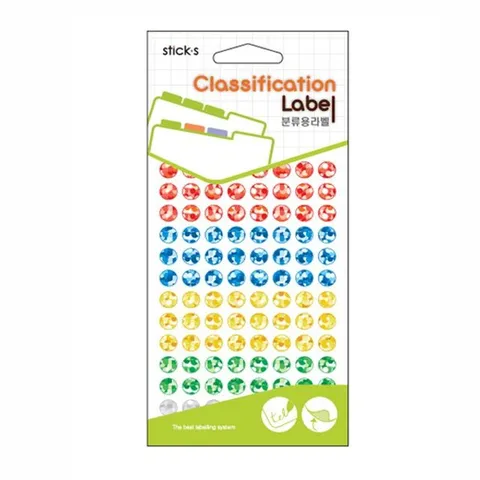 홀로그램견출지 20-7002A 멀티컬러(∮9 7장)