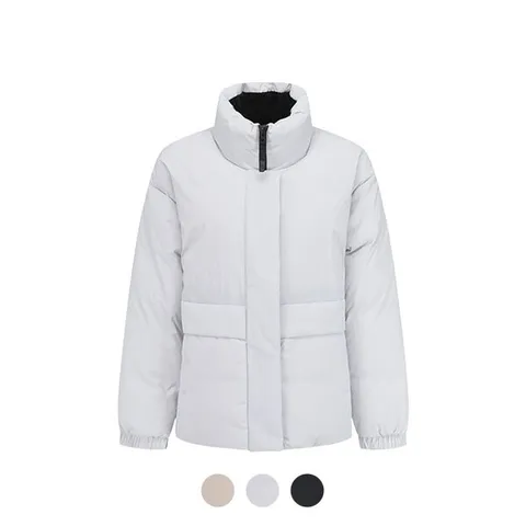 여성 넌퀼팅 하이넥 숏다운 점퍼_MSC4JP2905