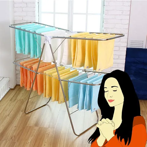 빨래량이 많은 가정에게 좋은 2단 빨래건조대 펜션 게스트하우스 게하 숙박업소 1인가구