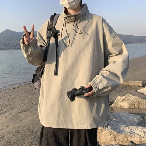 남성 아노락 상의 반폴라 캐주얼 아웃도어 의류 캠핑룩 등산복 3컬러 남성아노락