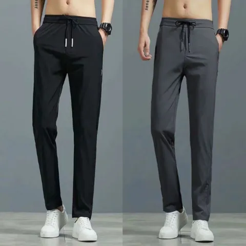 남성 아이스바지 실켓소재 시원한 여름 트레이닝 팬츠 남자조거팬츠 남성조거팬츠