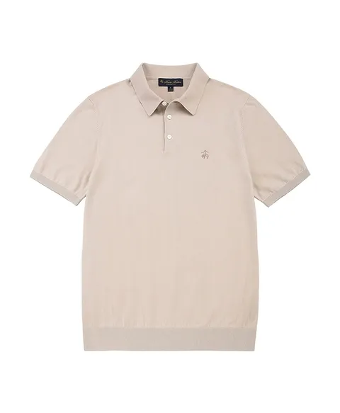 판매중단_코튼 실크 폴로 스웨터 (베이지) (BBWTMB1001BES)