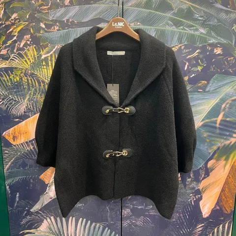 가죽고리단추반팔망토니트자켓MM11KJ005_IC