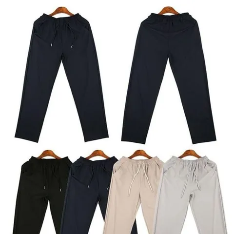 [하프클럽/모노무드] 시원한 여자 데일리 허리밴딩 얇고 클래식 스판팬츠