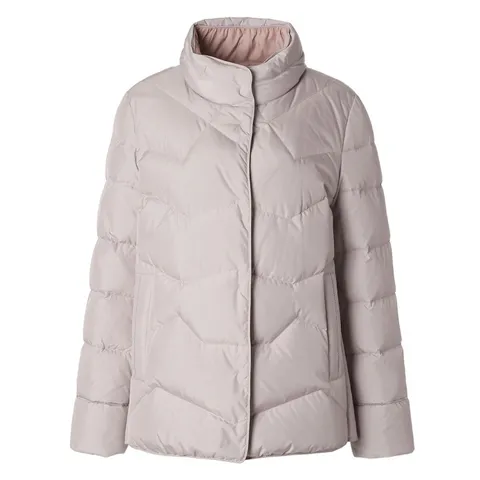 [롯데백화점](프리미엄)]A라인거위털 숏패딩_HZ3404