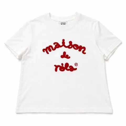 [하프클럽] 로라로라 MAISON DE ROLA 엠브로이더리 티셔츠 화이트