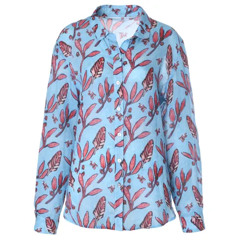 [롯데백화점]프린트린넨린넨100블라우스V3F2BL22