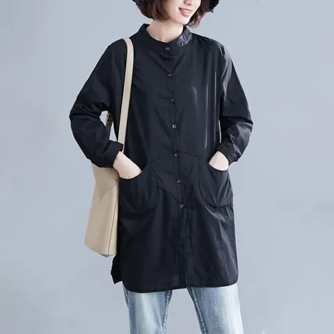 아이우먼 간절기린넨루즈롱남방 NTJ710M308 빅사이즈