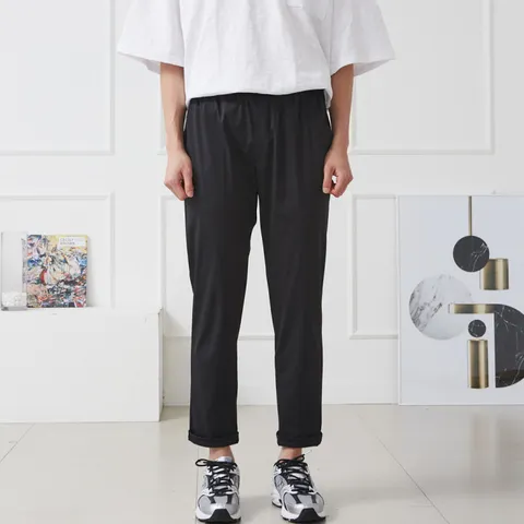 [브리치] 더제이엘 / 남자 시원한 냉장고 바지 여름 스판 밴딩 아이스팬츠