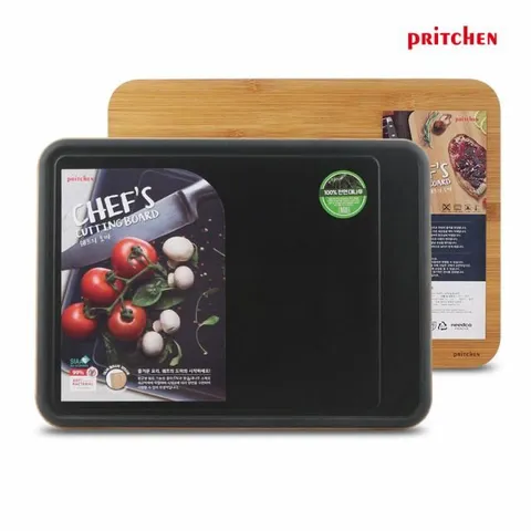 프리첸 쉐프의도마 대나무도마 양면도 W 나무도마 실리콘도마 업소용도마 주방용도마