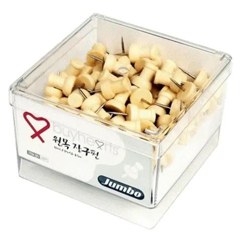 [바이하츠] 원목장구핀JWP점보 (5입)