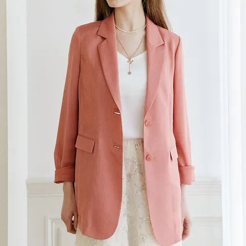 C. 샤이닝 시스루 썸머 자켓