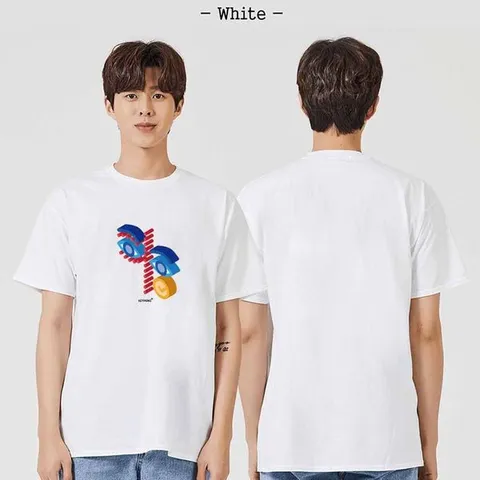 [하프클럽]  그래픽 눈 EYES 캐쥬얼 반팔티