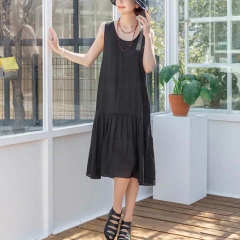 [디얼마미] 에어 인견 속원피스 /마담 미시 중년 여성 빅사이즈 40대 50대