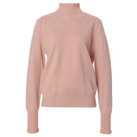 [롯데백화점]프릴짜임폴라니트 AI4KP5120