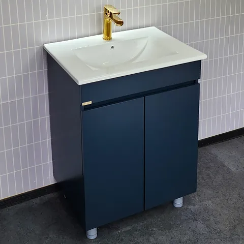 [라비앙] 시크 매립형 욕실 하부장 +세면기 500 하부장/ 딥블루 (수전 팝업 트랩 미포함-필요시 추가구매)