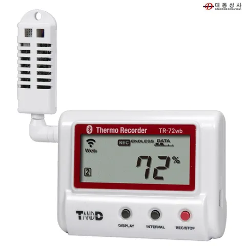 온습도기록계 TR-72A 0~55도(THA3001센서)10~95%무선 온습도기록계 TR72A