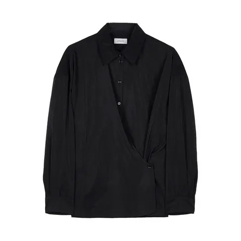 MUST IT_ SS26 여성 실크 트위스트 셔츠 SH1141 LF1308 BK999