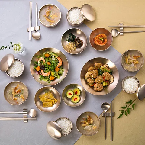 수타미 방짜유기 4인 가족 한식 실속세트 36P 428515