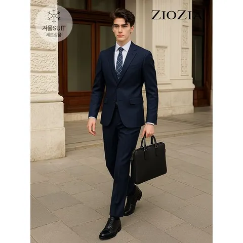 [하프클럽] 네이비 캐시 블렌드 스트레치 정장세트 (AAC4SB1401_AAC4SP1401_DNV)