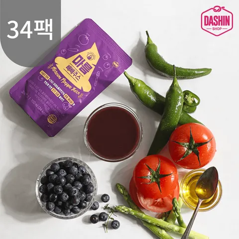 무설탕 빼빼주스 4주 클렌즈세트(34팩) / 클렌즈주스