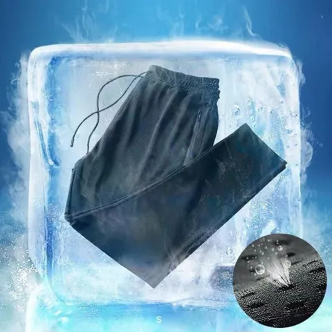 -5도 메쉬 얼음 트레이닝복 츄리링 남자 여름 시원한 츄리링바지 여름바지 남자바지