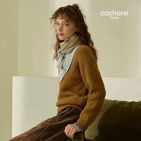 26F/W 울캐시 블렌드 자카드 머플러 1종