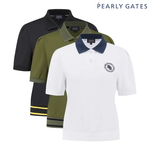 [파리게이츠] 여성 퍼프 커프스 조직감 반팔 티셔츠 521E1TO304 BJ