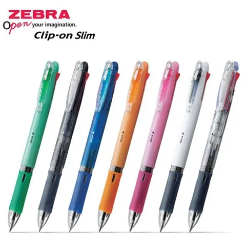 제브라 유성펜 클립온 슬림 사색볼펜 0.7 유성펜 클립온 슬림 사색볼펜