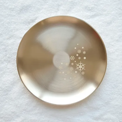 방짜유기 눈꽃 플레이트 21