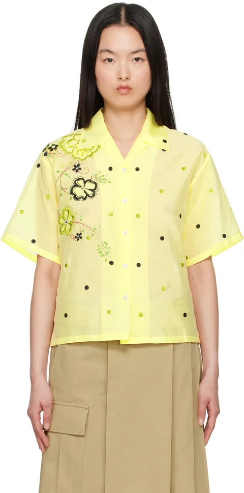 옐로우  파리  피오니 자수 셔츠 FF52CH0719CD