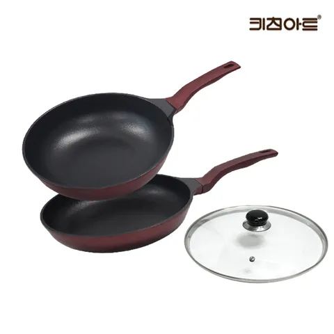 금상첨화 티타늄코팅 인덕션 후라이팬세트 3종A 후28+웍28+뚜껑28