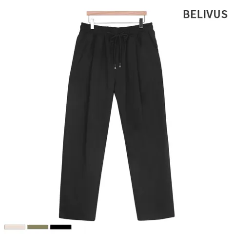 빌리버스 남성 슬랙스 BBJ065 세미 와이드 밴딩 편한 팬츠