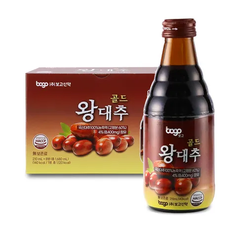 [본사공식몰]  왕대추골드 210ml x8병 1박스