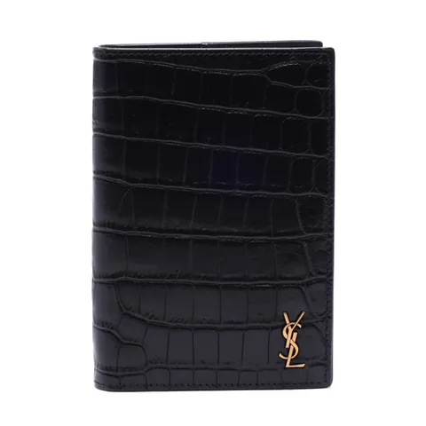 [롯데백화점][생 로랑]남성 크로커다일 모노그램 여권지갑 (607659_DZEDW_1000_21F)