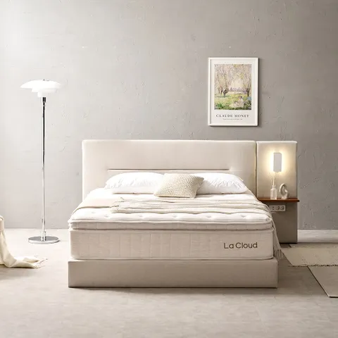 [라클라우드] 베니스 호텔식 침대 세트 K (프레임+매트리스+패널1)