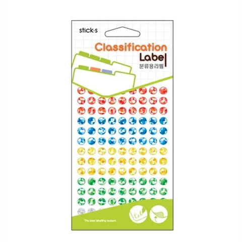 홀로그램견출지 20-7003A 멀티컬러(∮8 7장)