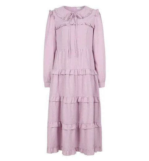 () 프릴 티어드 카라 넥리본 원피스(LC61C3OP502X)