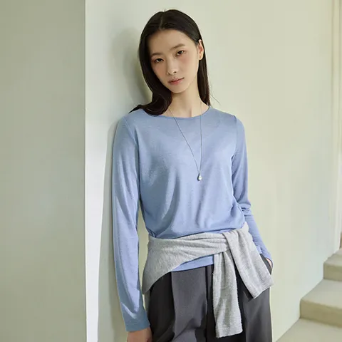 26FW 에센셜 시어 라운드 티셔츠 5종