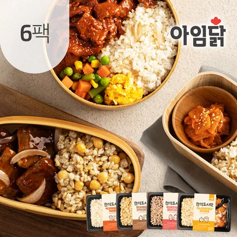 [아임닭] 한식 도시락 4종 6팩
