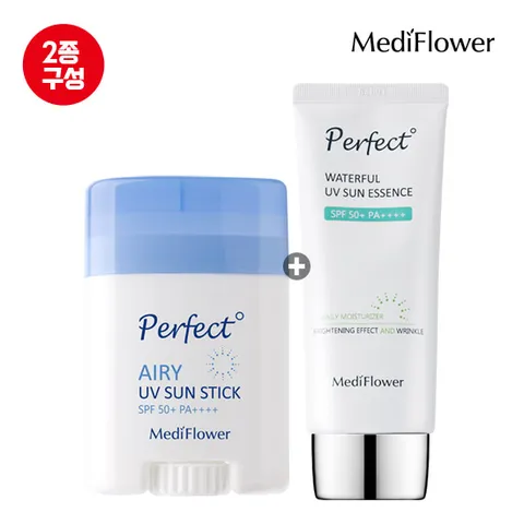 퍼펙트 에어리 유브이 선스틱+워터풀 선에센스 / 수분 선크림